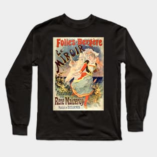 Le Miroir Pantomime Vintage French Advertising Long Sleeve T-Shirt